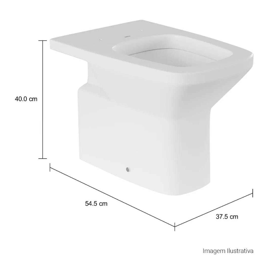 Vaso Sanitário Bacia Convencional Deca Clean Branco - P.46.17