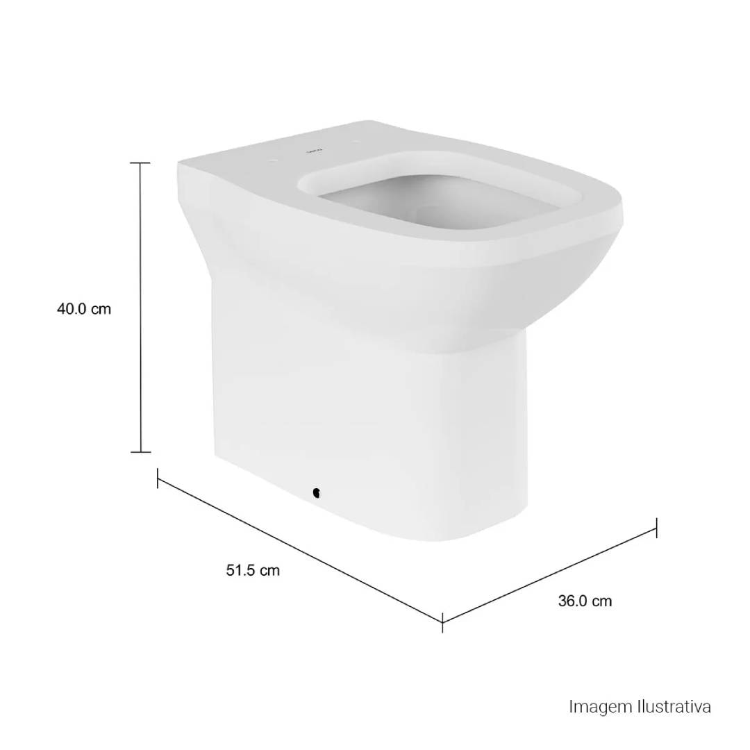 Vaso Sanitário Bacia Convencional Deca Flex Branco - P.38.17