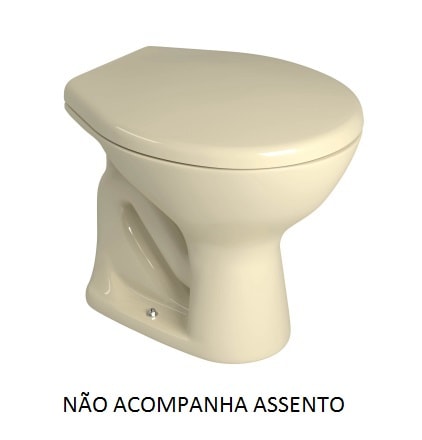 Vaso Sanitário Bacia Convencional Deca Izy Creme - P.11.37