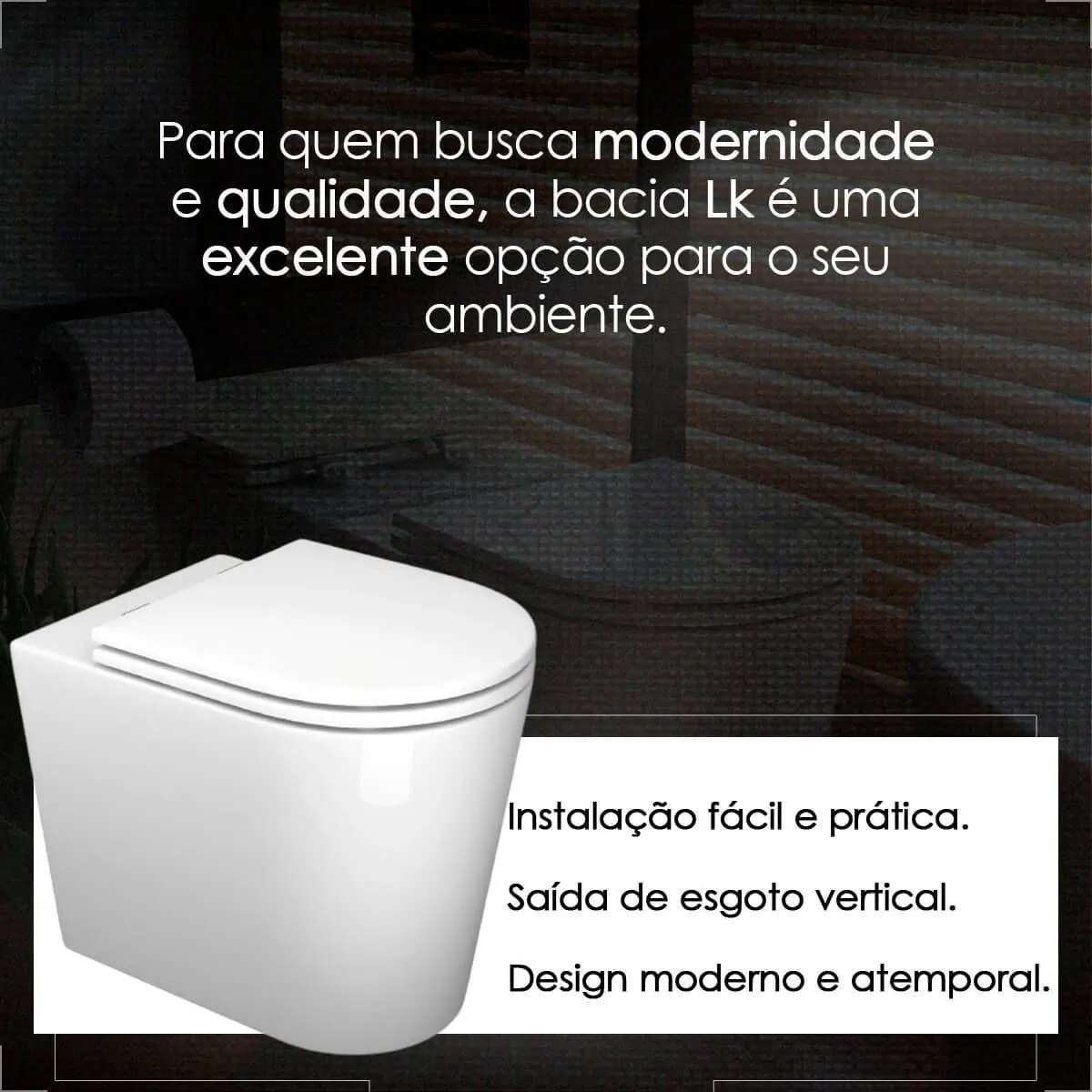 Vaso Sanitário Bacia Convencional Deca Link Branco - P.23.17