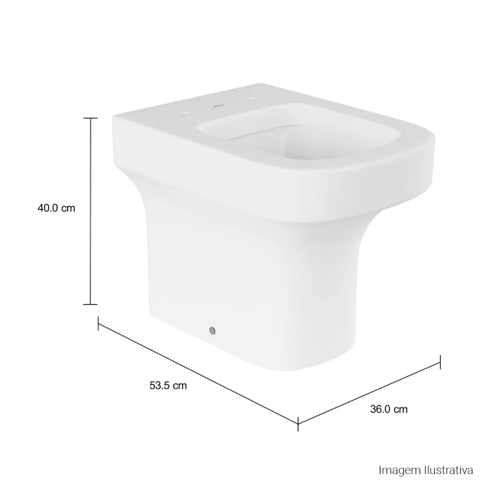 Vaso Sanitário Bacia Convencional Deca Piano Branca - P.33.17