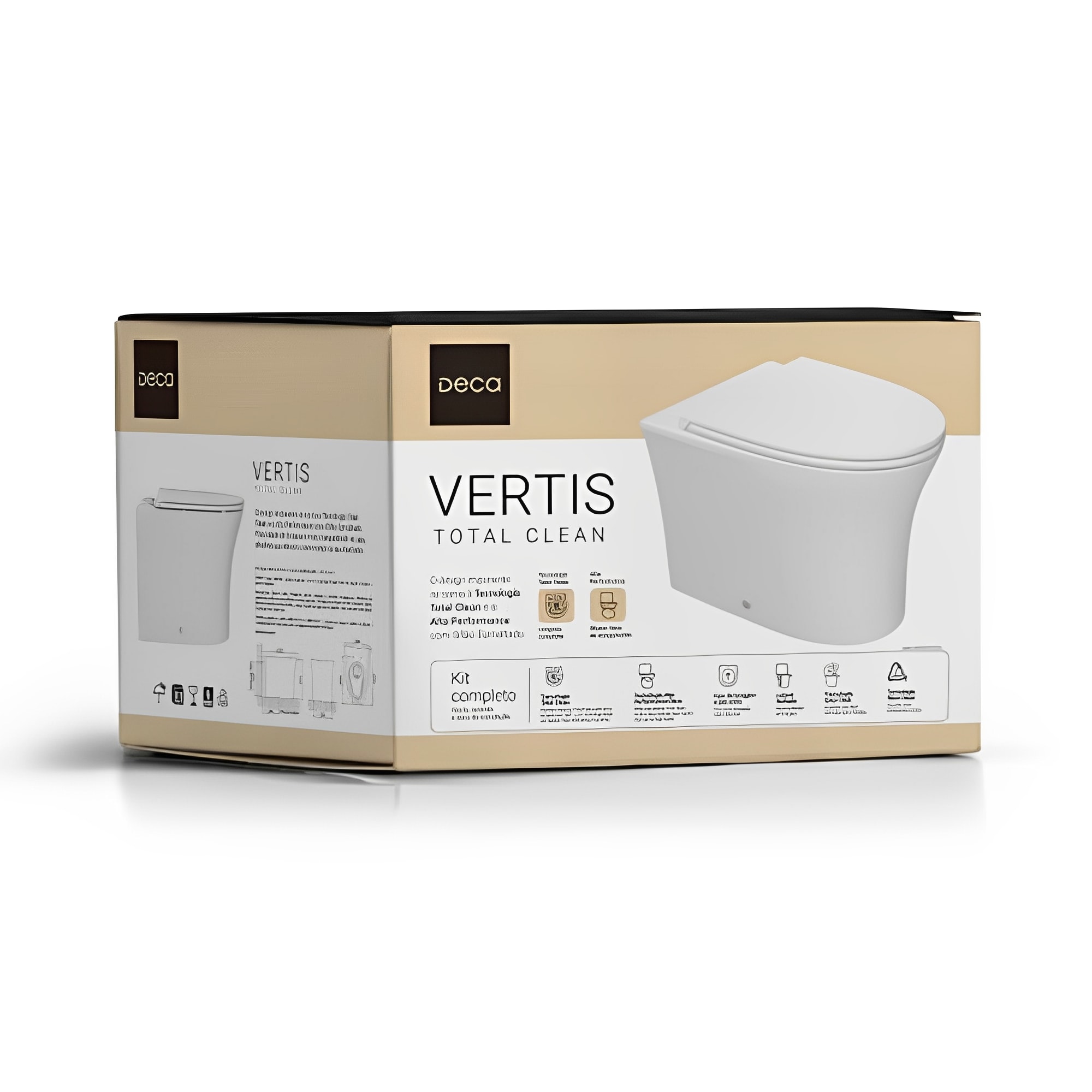 Vaso Sanitário Bacia Convencional Deca Vertis Branco - KP.8710.17