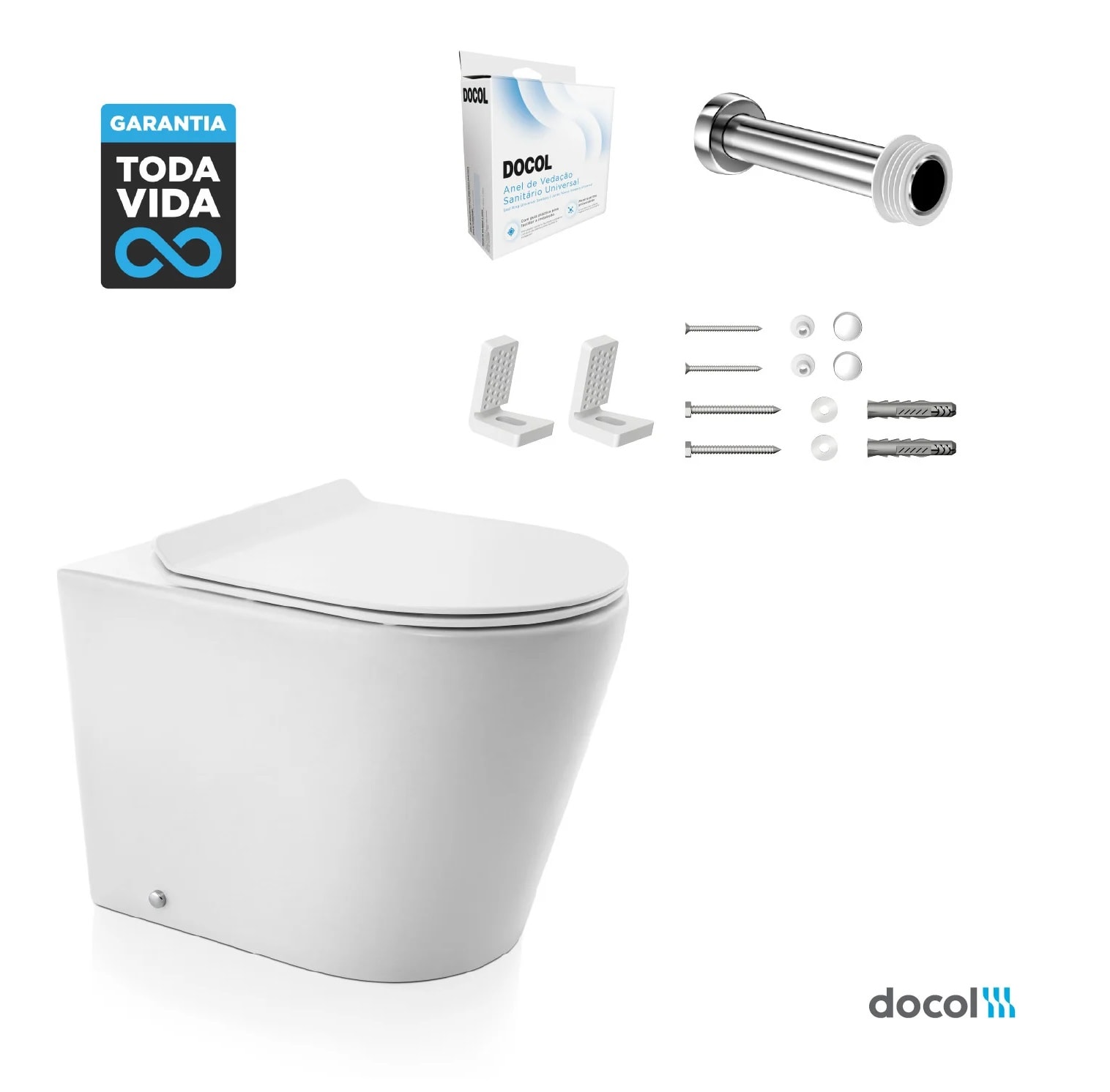 Vaso Sanitário Bacia Convencional Docol Liss Branca - 00974666
