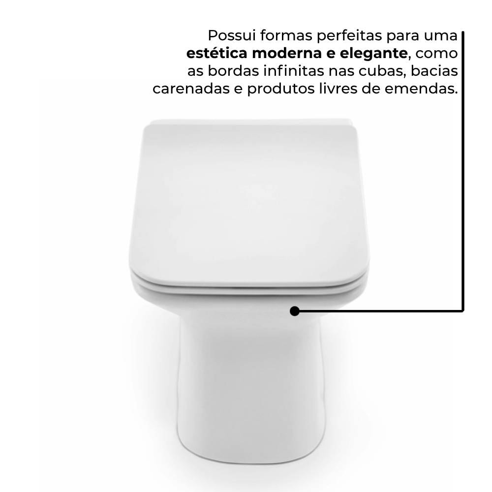 Vaso Sanitário Bacia Convencional Docol Stillo Branca - 00969766