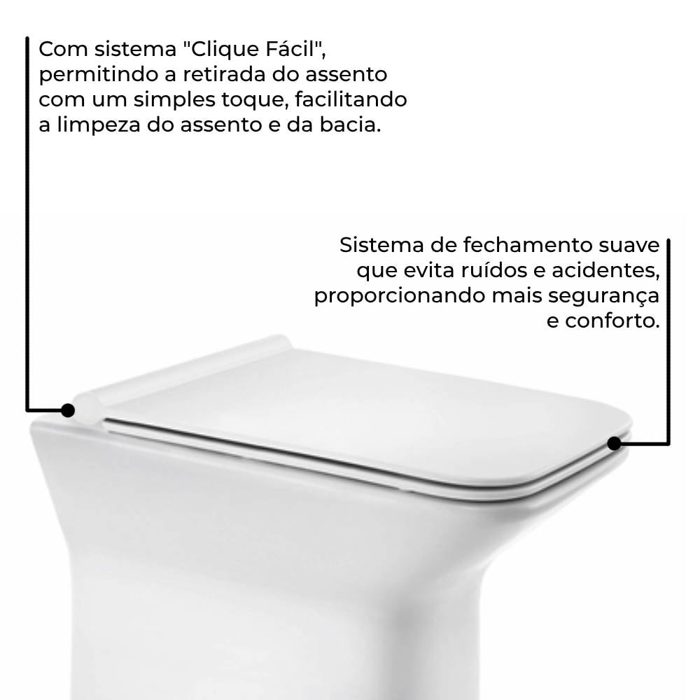 Vaso Sanitário Bacia Convencional Docol Stillo Branca - 00969766