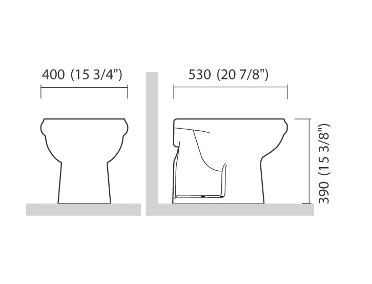 Vaso Sanitário Bacia Convencional Icasa Sabatini Branca - IP500