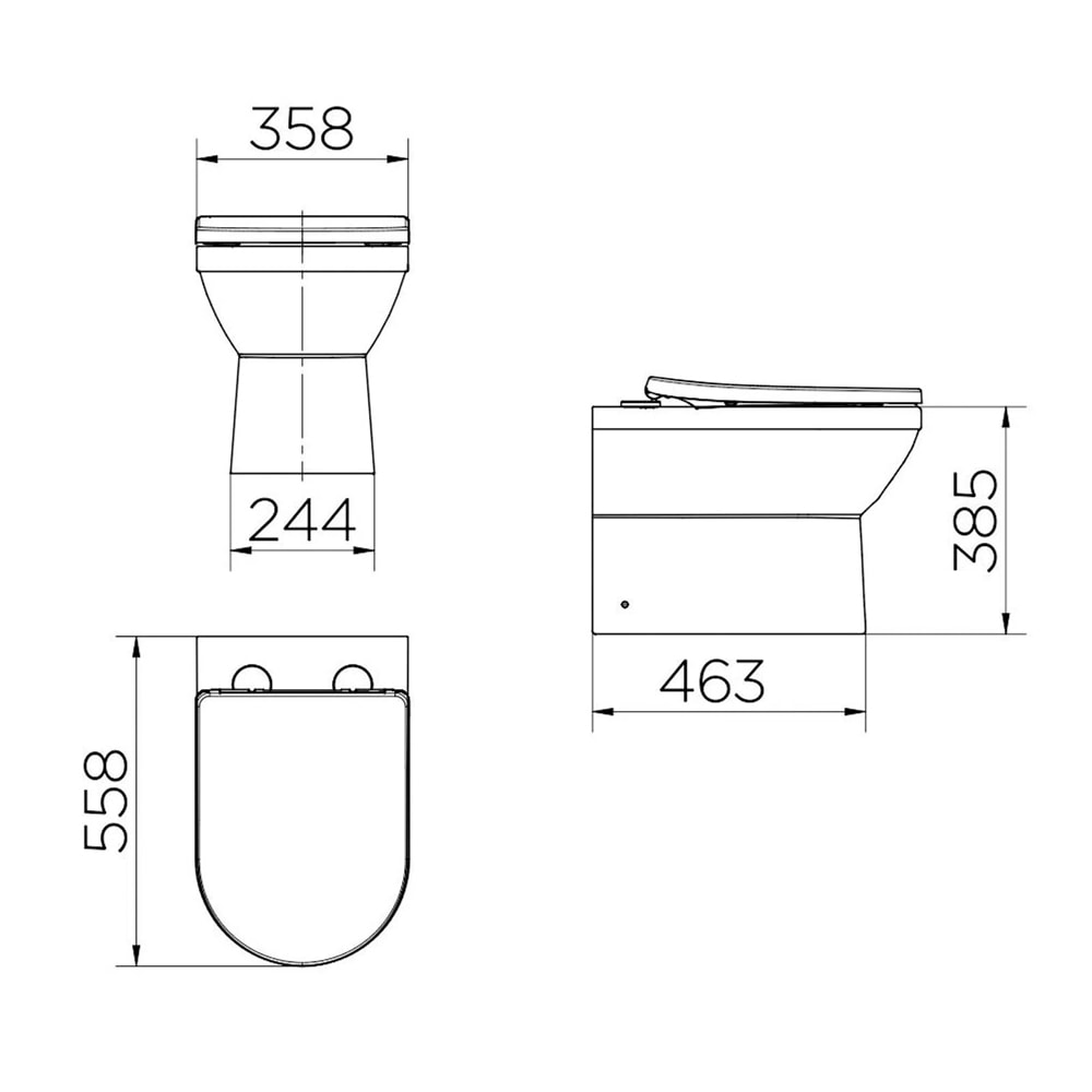 Vaso Sanitário Bacia Convencional Next Branco -1669866