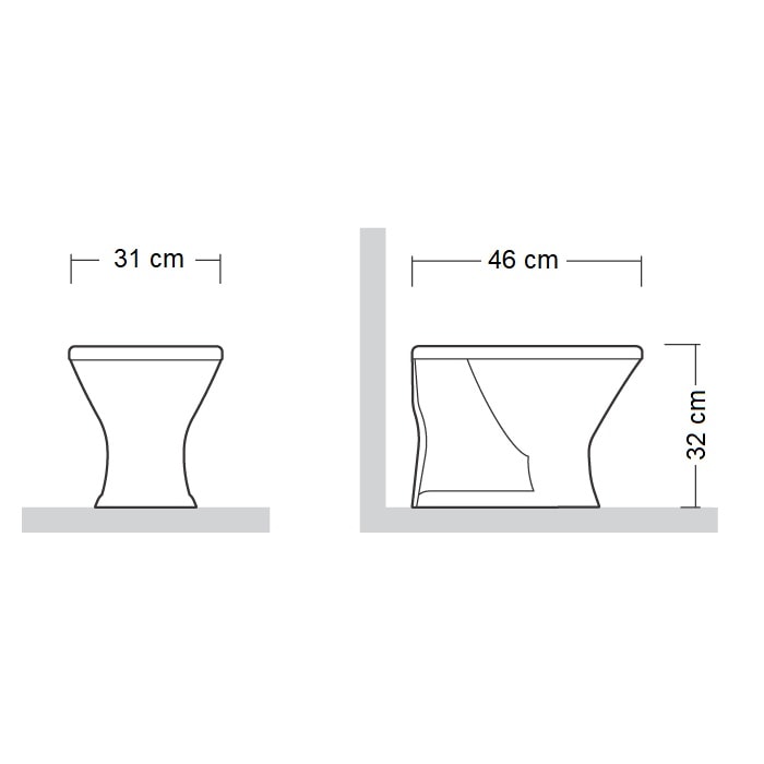 Vaso Sanitário Bacia Infantil Icasa Branca - IP7200