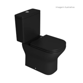 Vaso Sanitário Bacia para Caixa Acoplada Deca Axis Ébano Preto Fosco - P.470.94