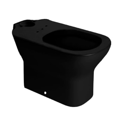 Vaso Sanitário Bacia para Caixa Acoplada Deca Axis Ébano Preto Fosco - P.470.94