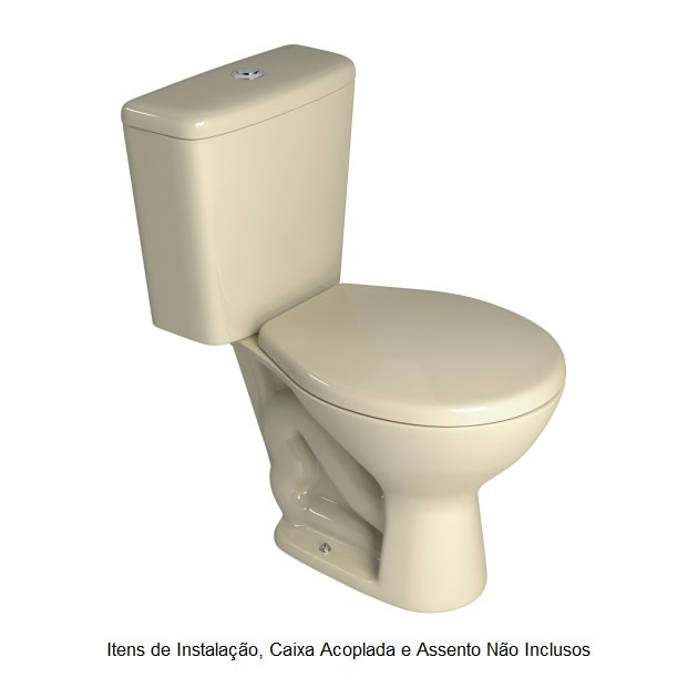 Vaso Sanitário Bacia para Caixa Acoplada Deca Izy Creme - P.111.37