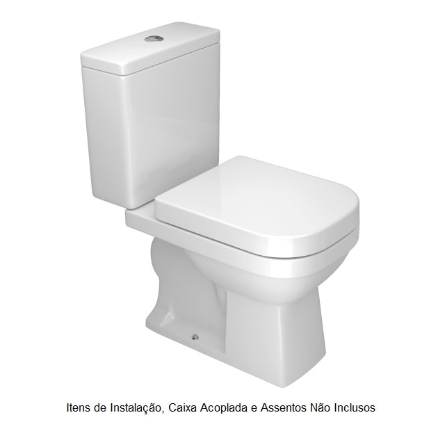 Vaso Sanitário Bacia para Caixa Acoplada Deca Quadra Branca - P.210.17