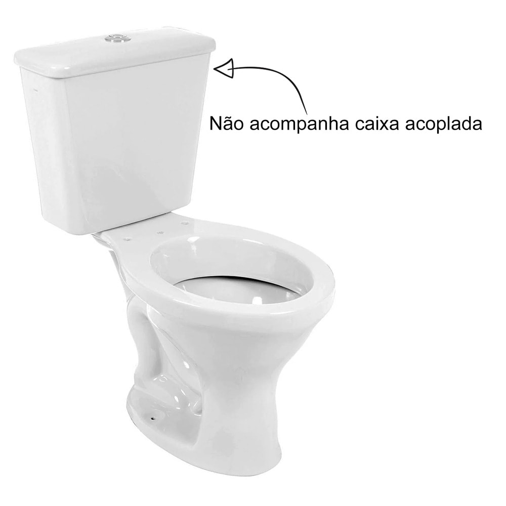 Vaso Sanitário Bacia Para Caixa Acoplada Icasa Sabara Branco - Ip3600