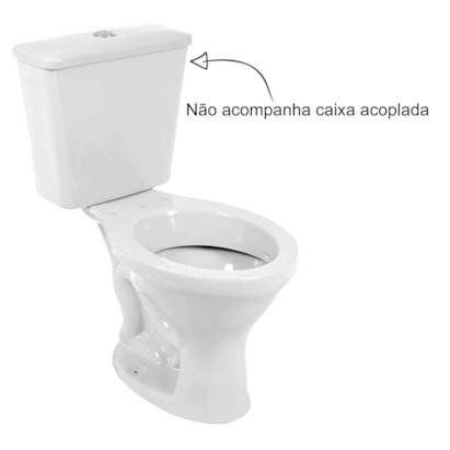 Vaso Sanitário Bacia Para Caixa Acoplada Icasa Sabara Branco - Ip3600