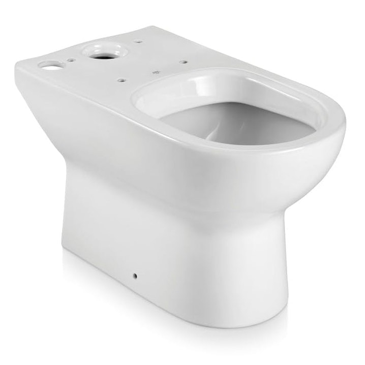 Vaso Sanitário Bacia Para Caixa Acoplada Icasa Vesuvio Com Assento Branco - Ip61as00