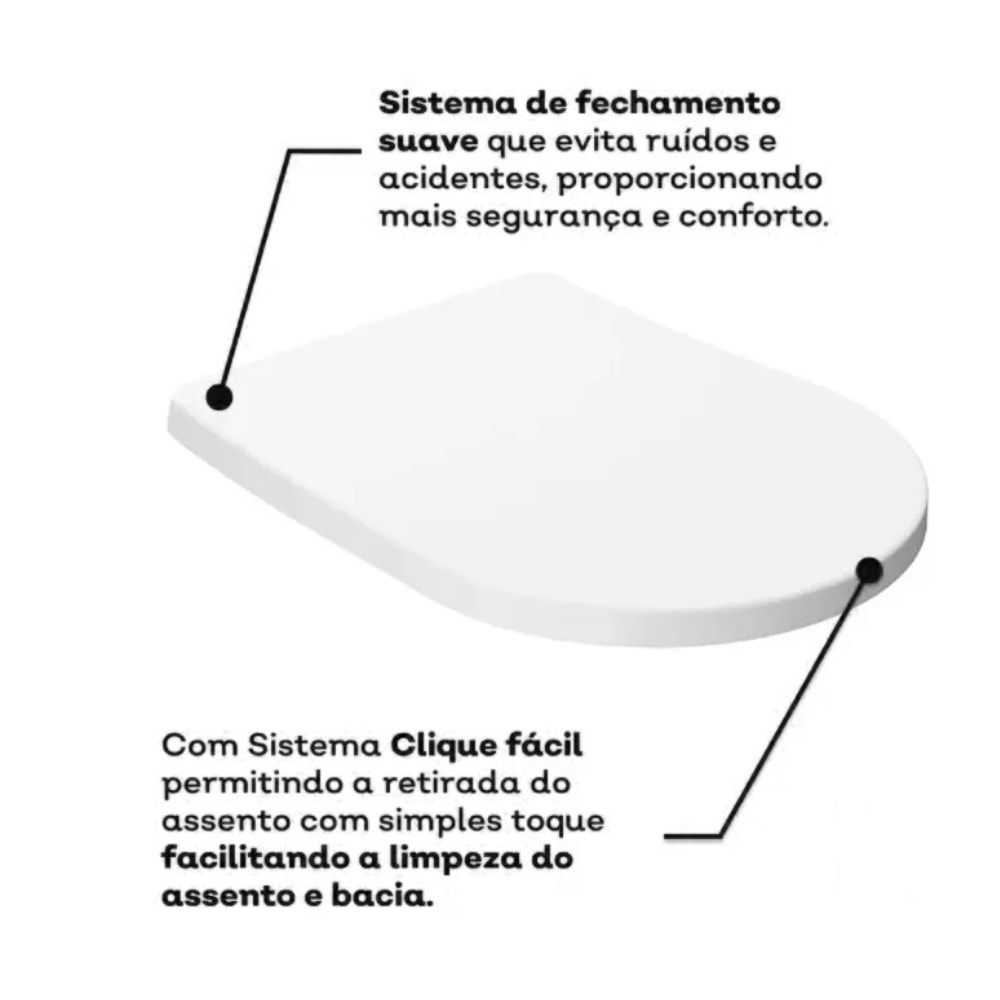 Vaso Sanitário com Caixa Acoplada Docol Next Branco - 1668466