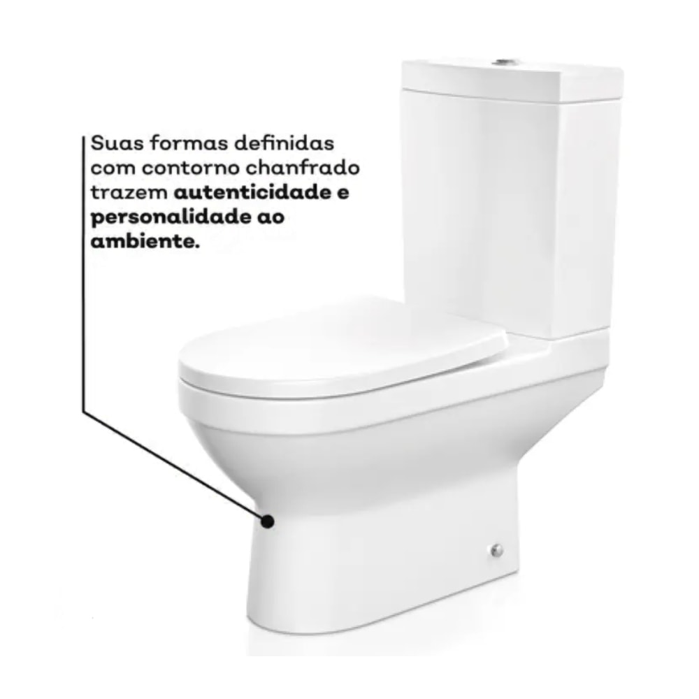 Vaso Sanitário com Caixa Acoplada Docol Next Branco - 1668466