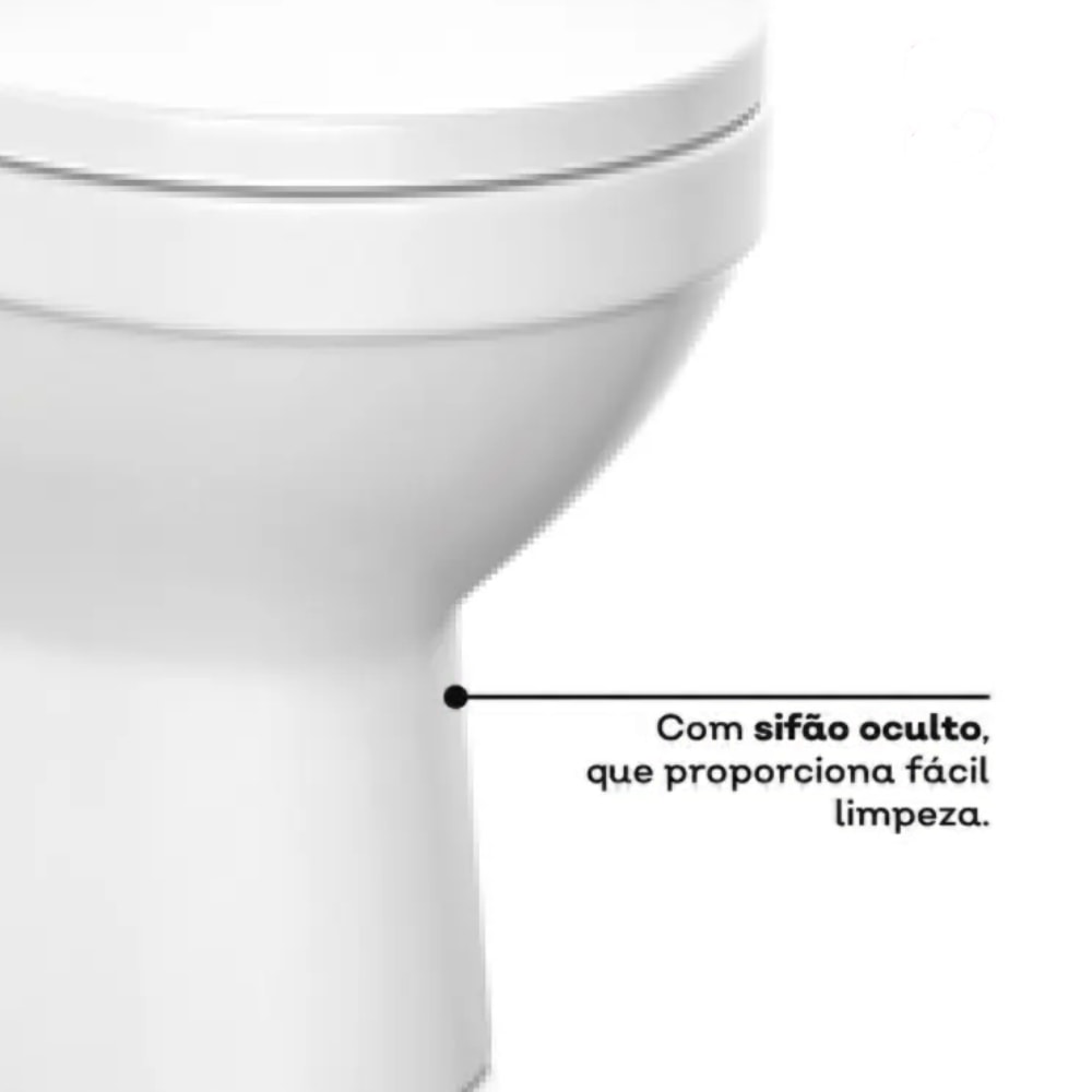 Vaso Sanitário com Caixa Acoplada Docol Next Branco - 1668466