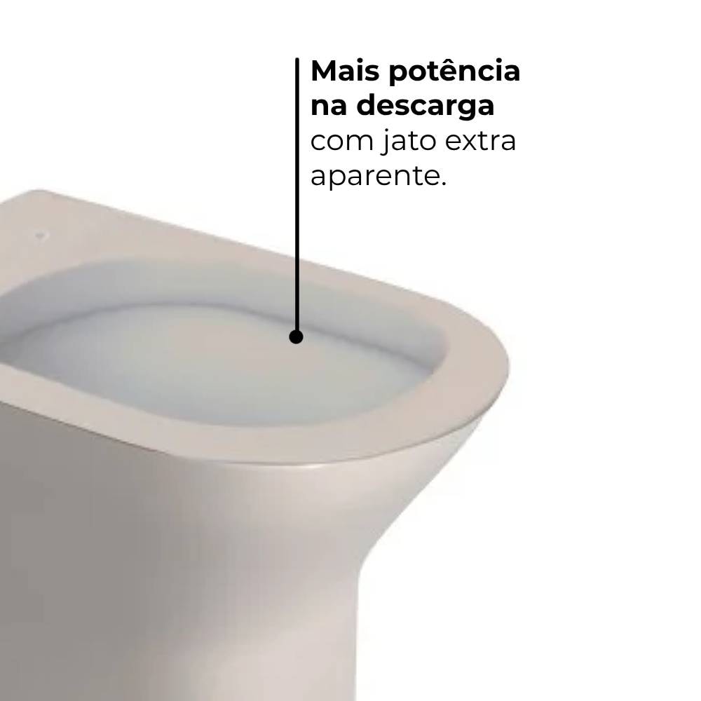 Vaso Sanitário Convencional Deca Axis Cor Barbante - P.47.26