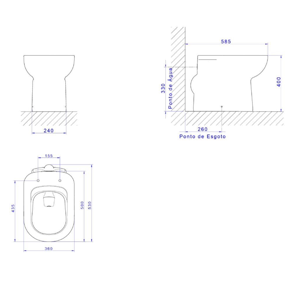 Vaso Sanitário Convencional Vogue Plus Deca - P.5.17