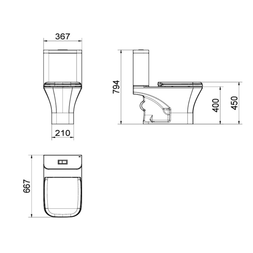 Vaso Sanitário Kit Bacia Caixa Acoplada Gali Docol Branco - 1539266