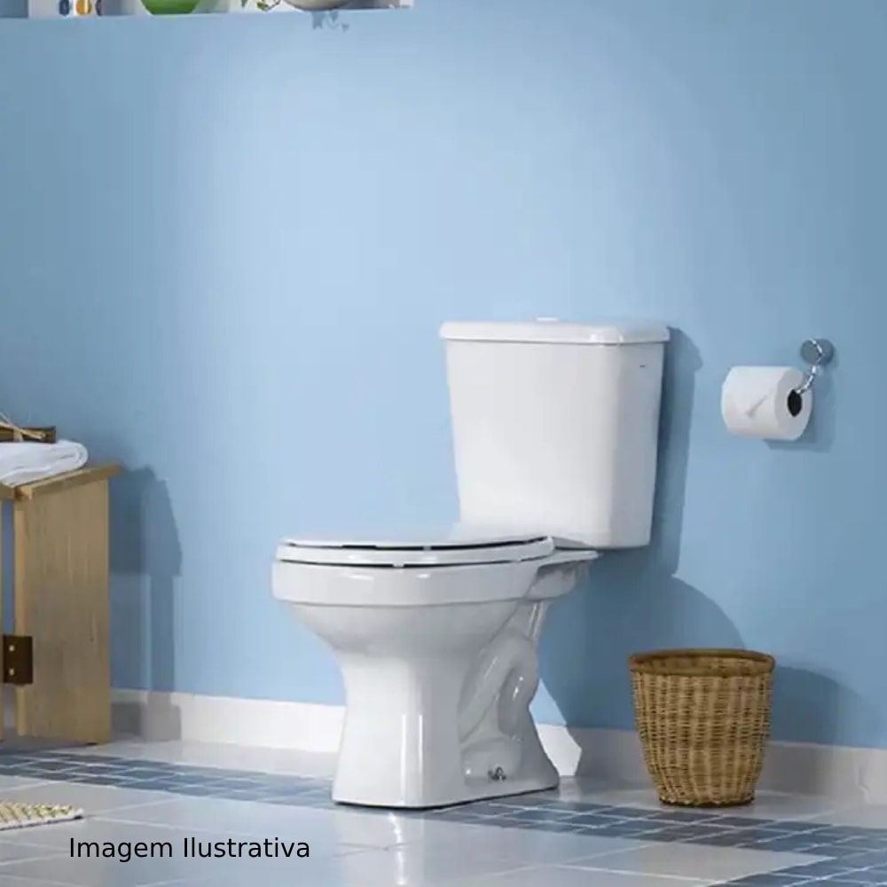 Vaso Sanitário Kit Bacia com Caixa Acoplada Aspen Deca Branca - KP.750.17