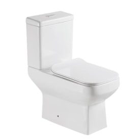 Vaso Sanitário Kit Bacia com Caixa Acoplada Dax Tejo Branco - DAX-3021-TJ-WH