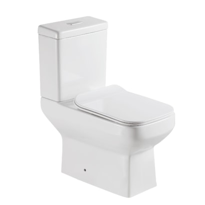 Vaso Sanitário Kit Bacia com Caixa Acoplada Dax Tejo Branco - DAX-3021-TJ-WH