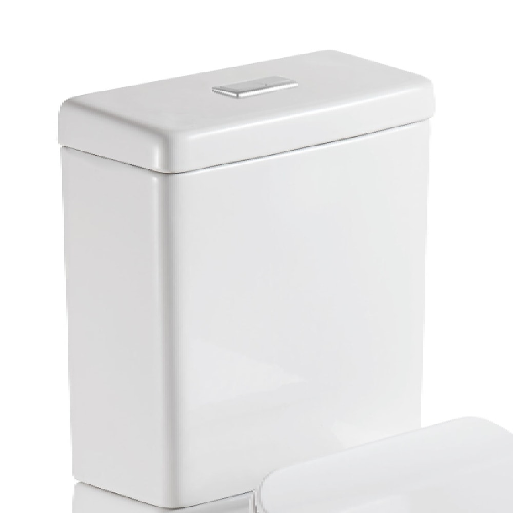 Vaso Sanitário Kit Bacia com Caixa Acoplada Dax Tejo Branco - DAX-3021-TJ-WH