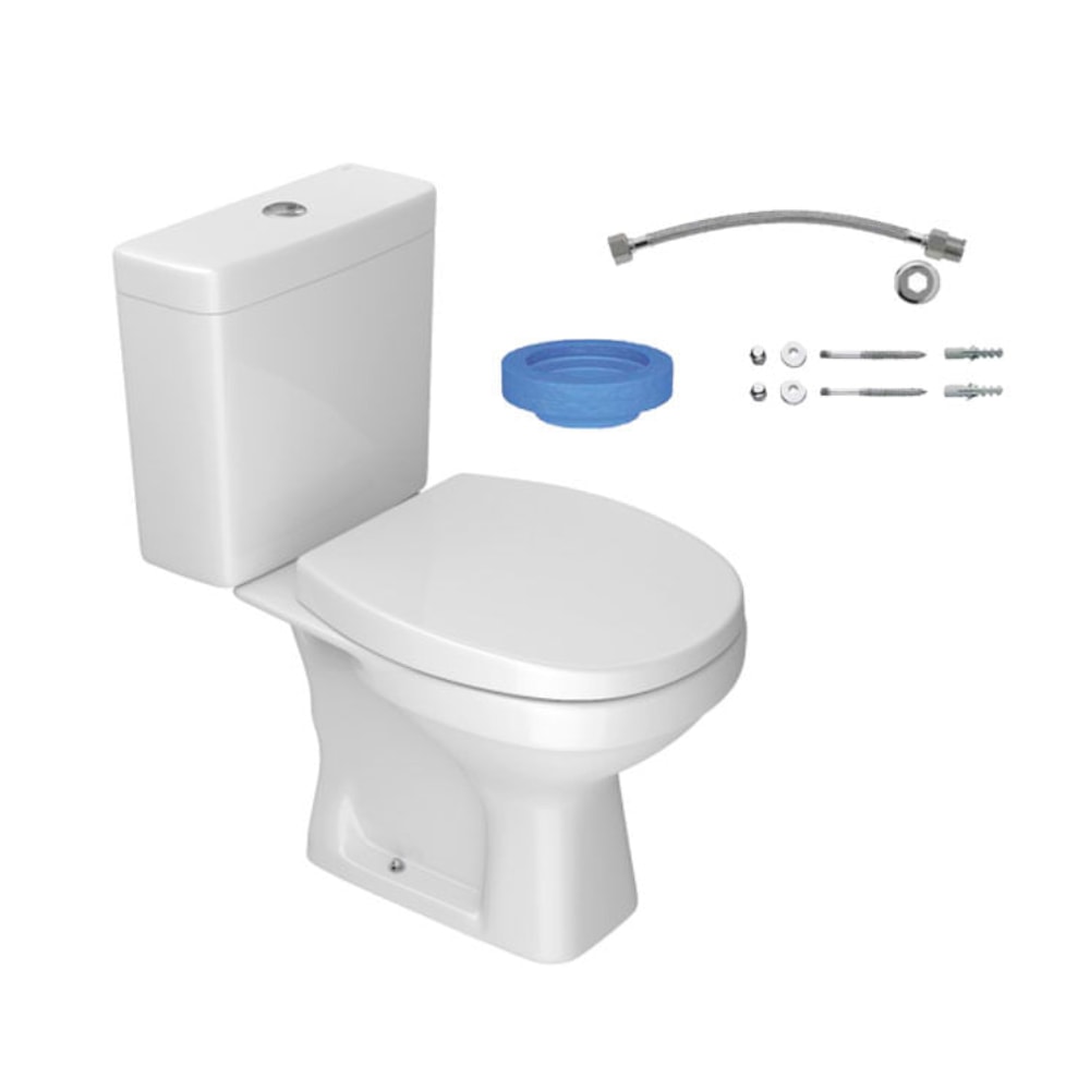 Vaso Sanitário Kit Bacia com Caixa Acoplada Deca Fast Branca - KP.760.17