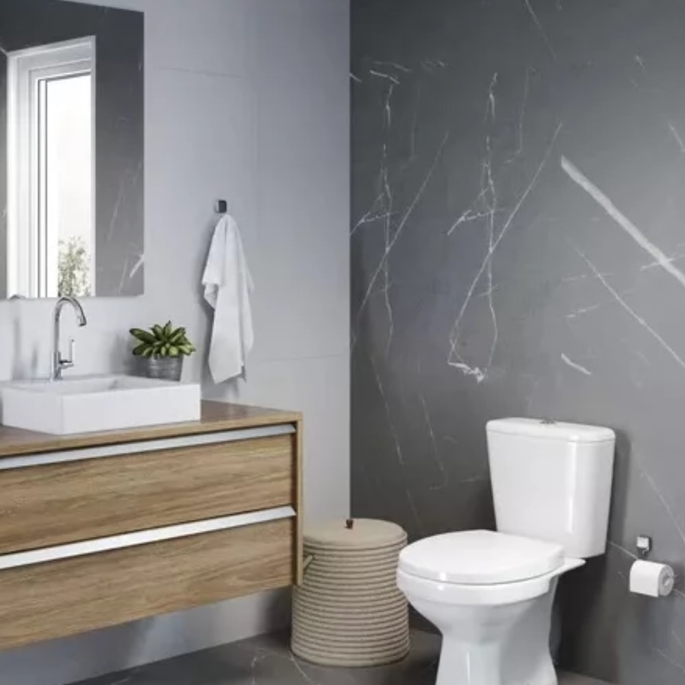 Vaso Sanitário Kit Bacia com Caixa Acoplada Deca Fast Branca - KP.760.17