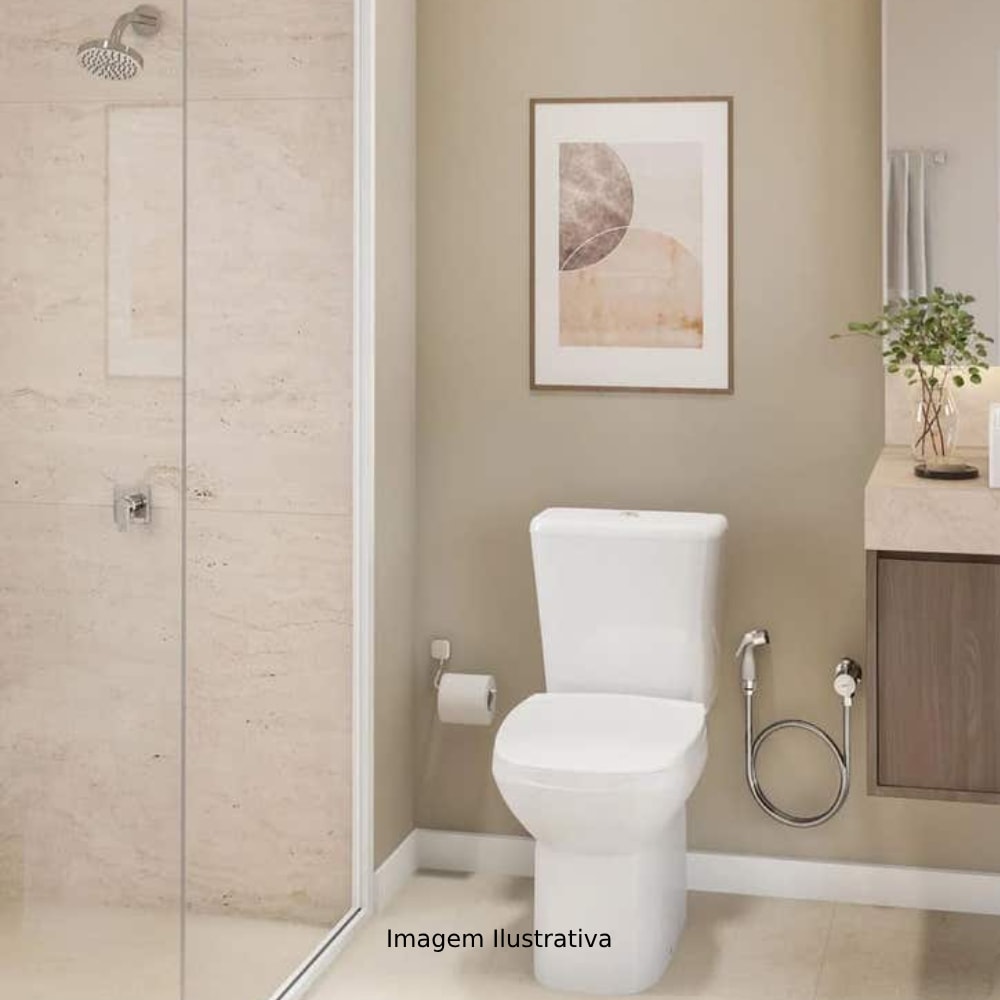 Vaso Sanitário Kit Bacia com Caixa Acoplada Deca Flex Branca - KP.380.17