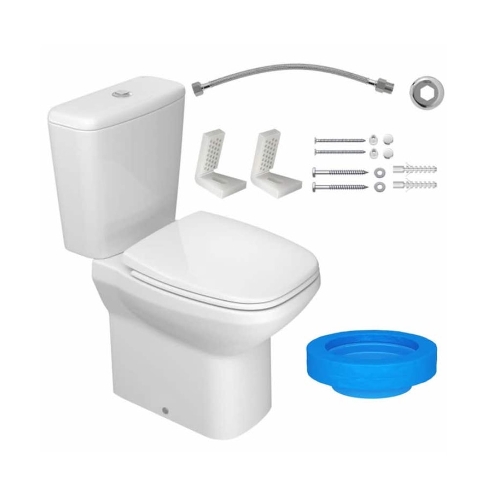 Vaso Sanitário Kit Bacia com Caixa Acoplada Deca Flex Branca - KP.380.17