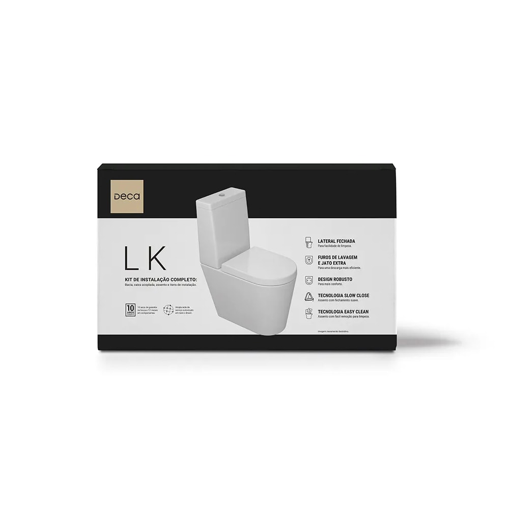 Vaso Sanitário Kit Bacia com Caixa Acoplada Deca Link Branco - KP.230.17