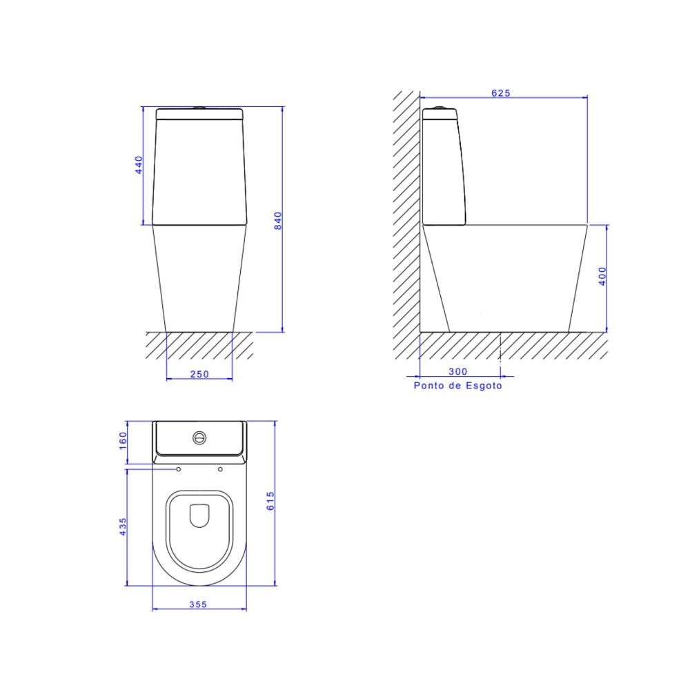 Vaso Sanitário Kit Bacia com Caixa Acoplada Deca Link Branco - KP.230.17