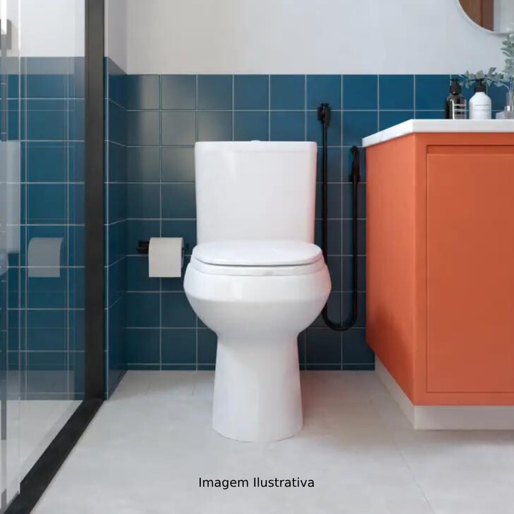 Vaso Sanitário Kit Bacia com Caixa Acoplada Deca Monte Carlo Branca - KP.808.17