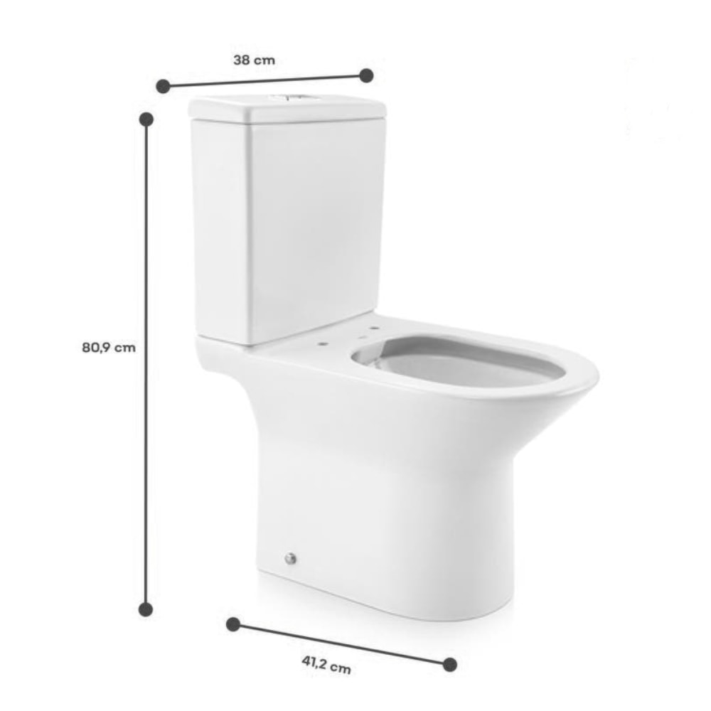 Vaso Sanitário Kit Bacia com Caixa Acoplada Docol Lift Branca - 00968766