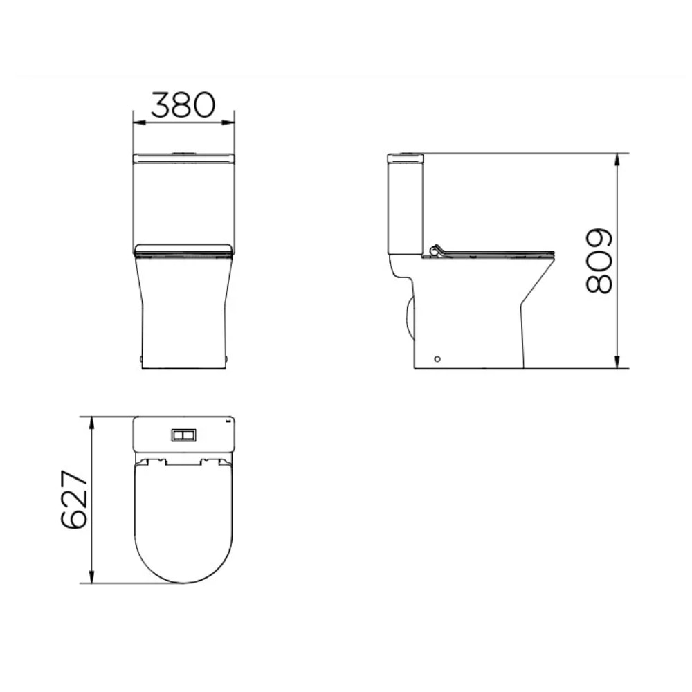 Vaso Sanitário Kit Bacia com Caixa Acoplada Docol Lift Branca - 00968766