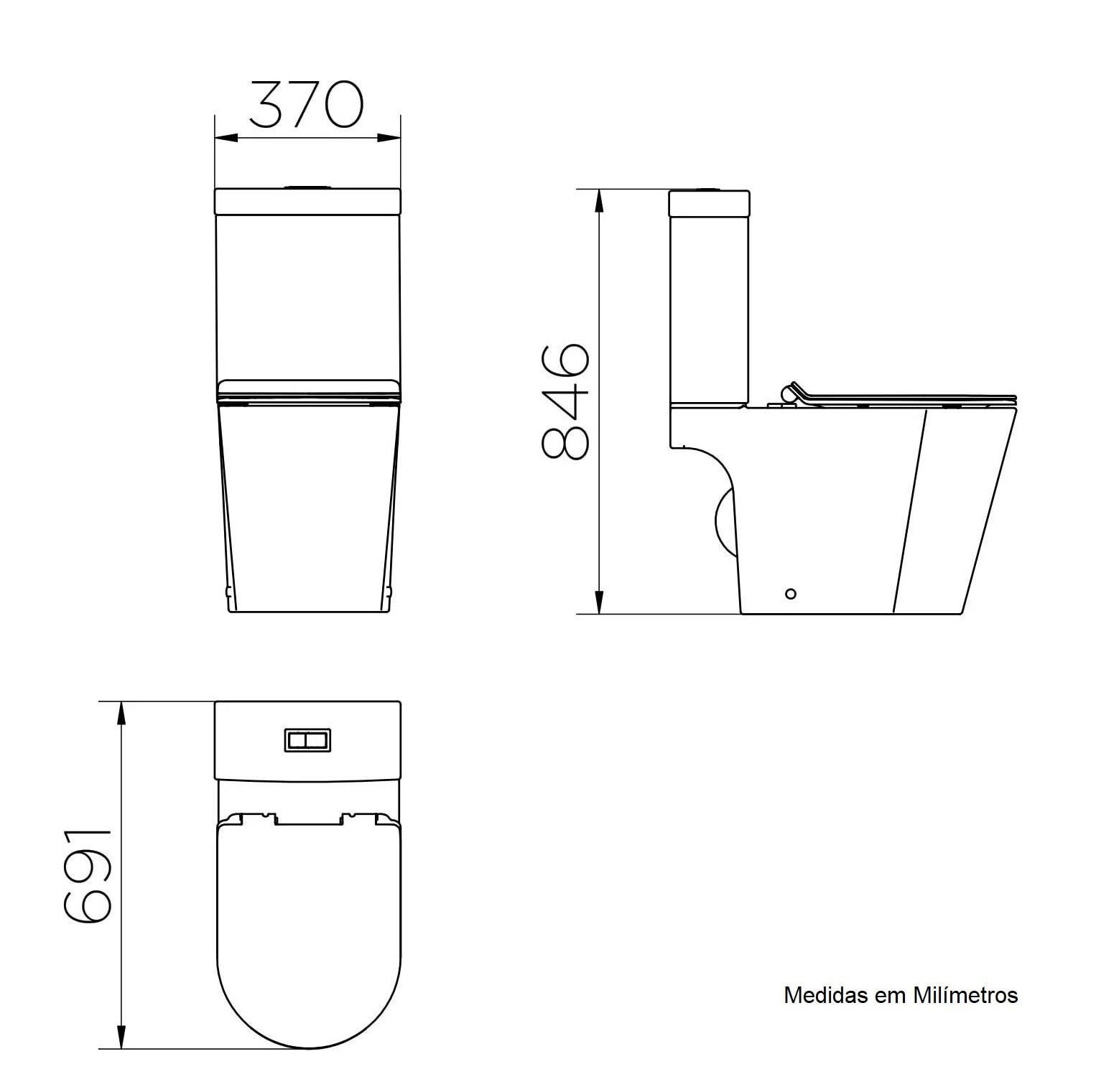 Vaso Sanitário Kit Bacia com Caixa Acoplada Docol Liss Branca - 00974366