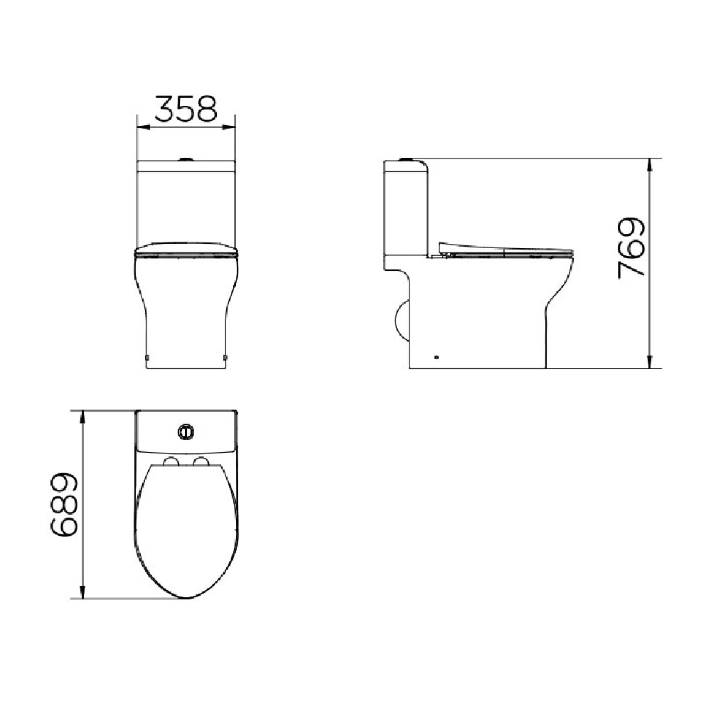 Vaso Sanitário Kit Bacia com Caixa Acoplada Docol Loggica Branca - 00969166