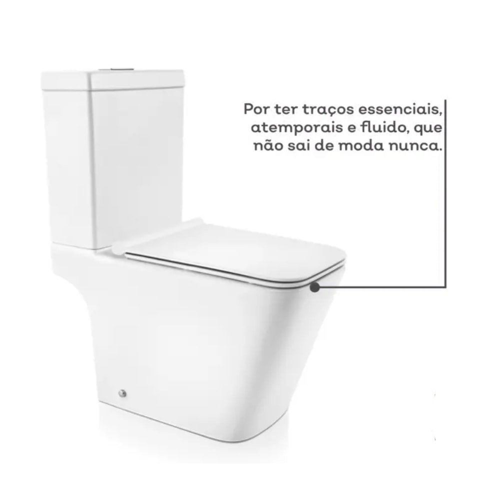 Vaso Sanitário Kit Bacia com Caixa Acoplada Docol Vougan Branca - 00969466