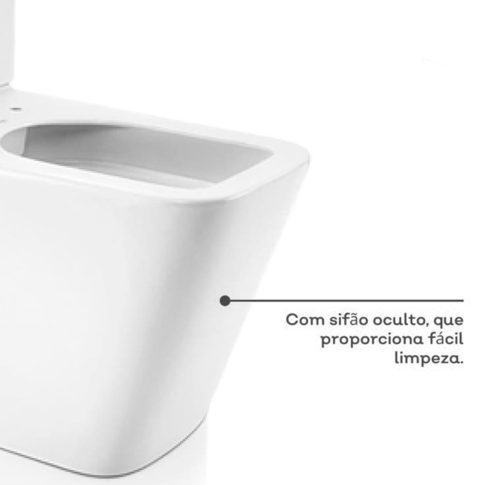 Vaso Sanitário Kit Bacia com Caixa Acoplada Docol Vougan Branca - 00969466