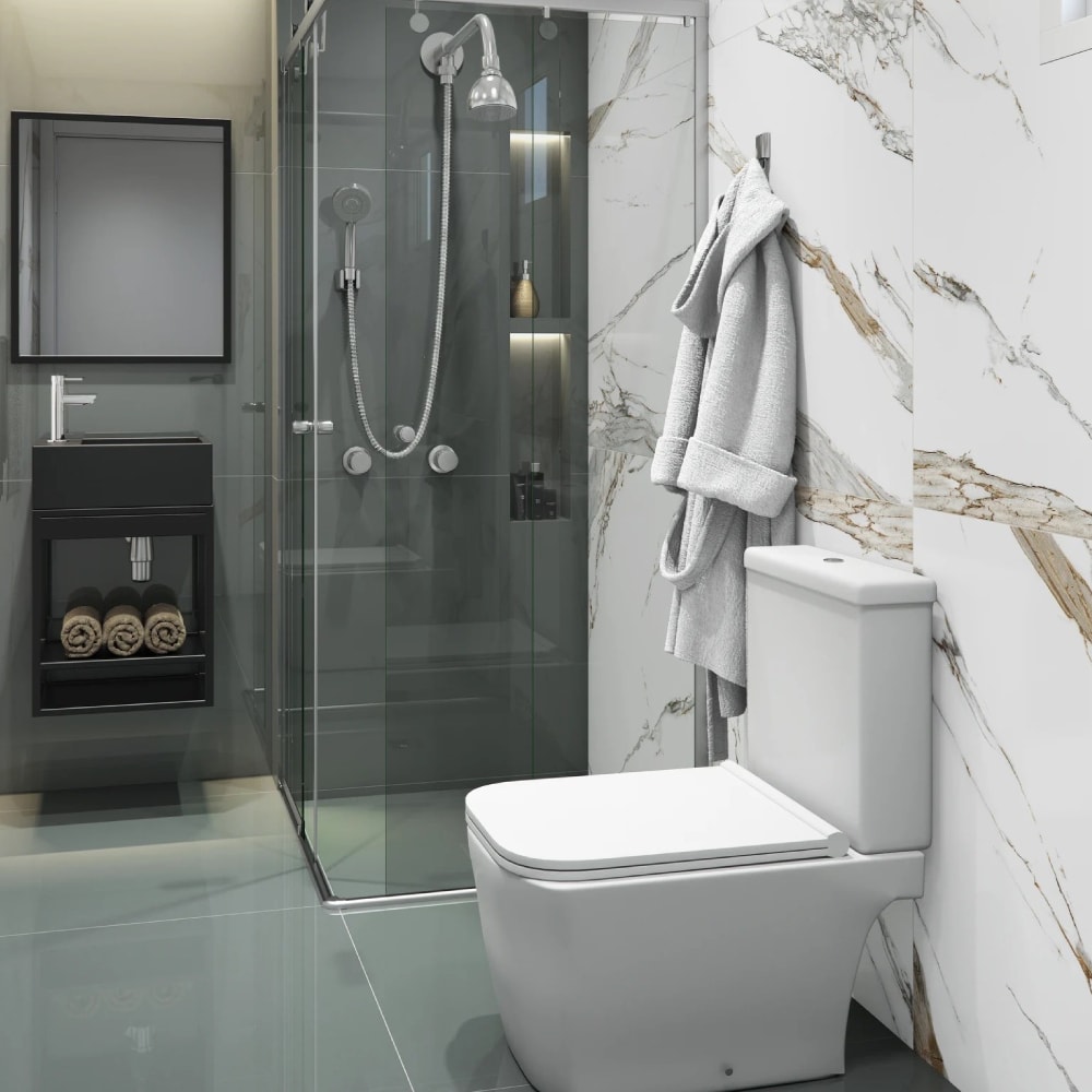 Vaso Sanitário Kit Bacia com Caixa Acoplada Docol Vougan Branca - 00969466