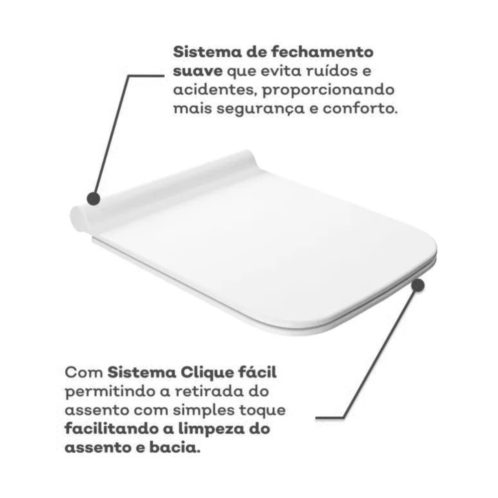 Vaso Sanitário Kit Bacia com Caixa Acoplada Docol Vougan Branca - 00969466