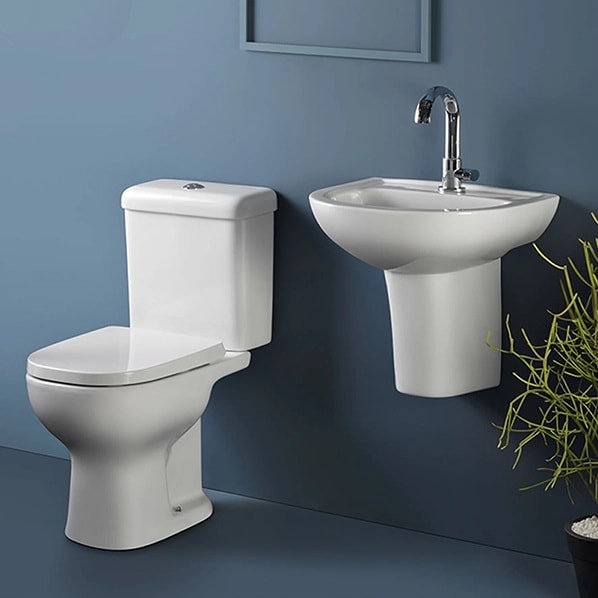 Vaso Sanitário Kit Bacia com Caixa Acoplada Icasa Etna Branca - CBETN00