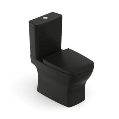 Vaso Sanitário Kit Bacia com Caixa Acoplada Incepa Boss Black Matte - 1897230081108