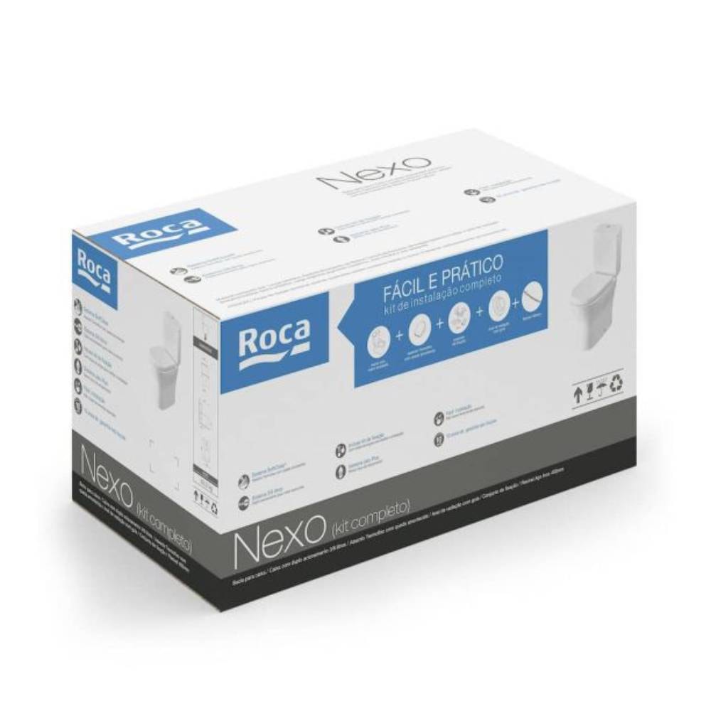 Vaso Sanitário Kit Bacia com Caixa Acoplada Roca Nexo Beige - C343723011