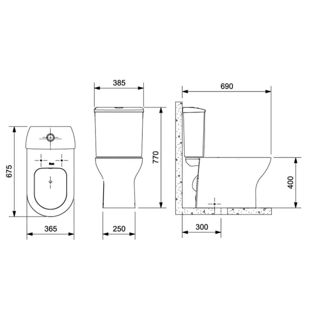 Vaso Sanitário Kit Bacia com Caixa Acoplada Roca Nexo Branco - C343723001
