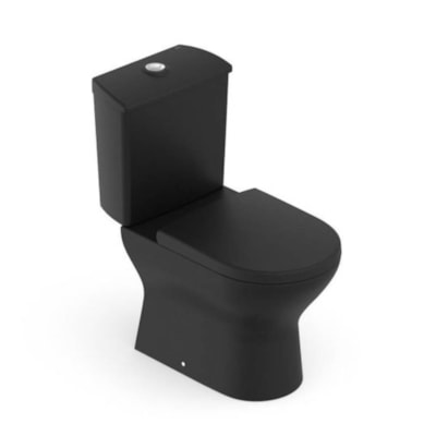 Vaso Sanitário Kit Bacia com Caixa Acoplada Roca Nexo Mate Black - C343723009
