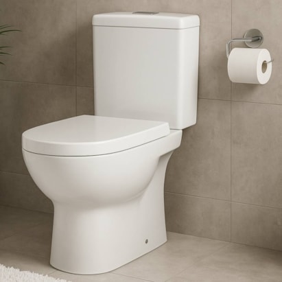 Vaso Sanitário Kit Bacia com Caixa Acoplada Vivace Branco - VVC-0100-RN-WH